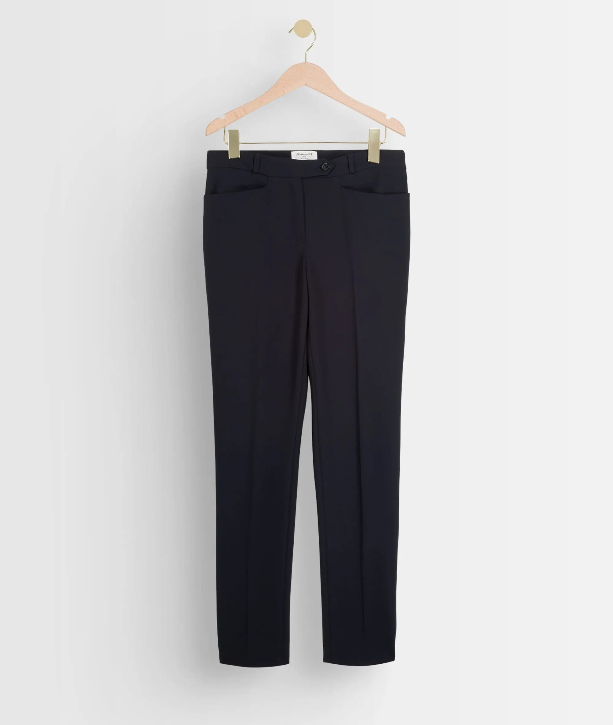 Maison 123 Pantalons De Tailleur|Tailleurs>Pantalon cigarette Valero Produit labellisé We Care mettant en avant l'utilisation de matières plus responsables et la valorisation de la production locale MARINE