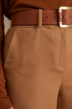 Maison 123 Pantalons Fluides|Pantalons Larges>Pantalon FINLEY CAMEL CLAIR
