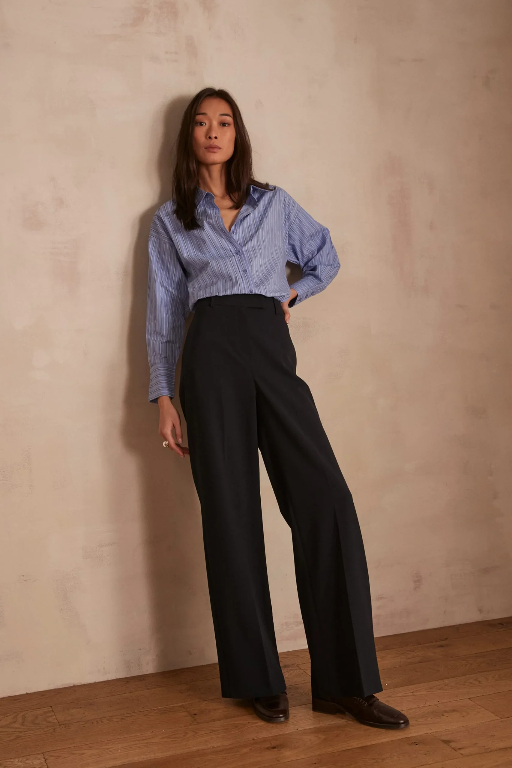 Maison 123 Pantalons De Tailleur|Pantalons Larges>Pantalon LAYLA MARINE