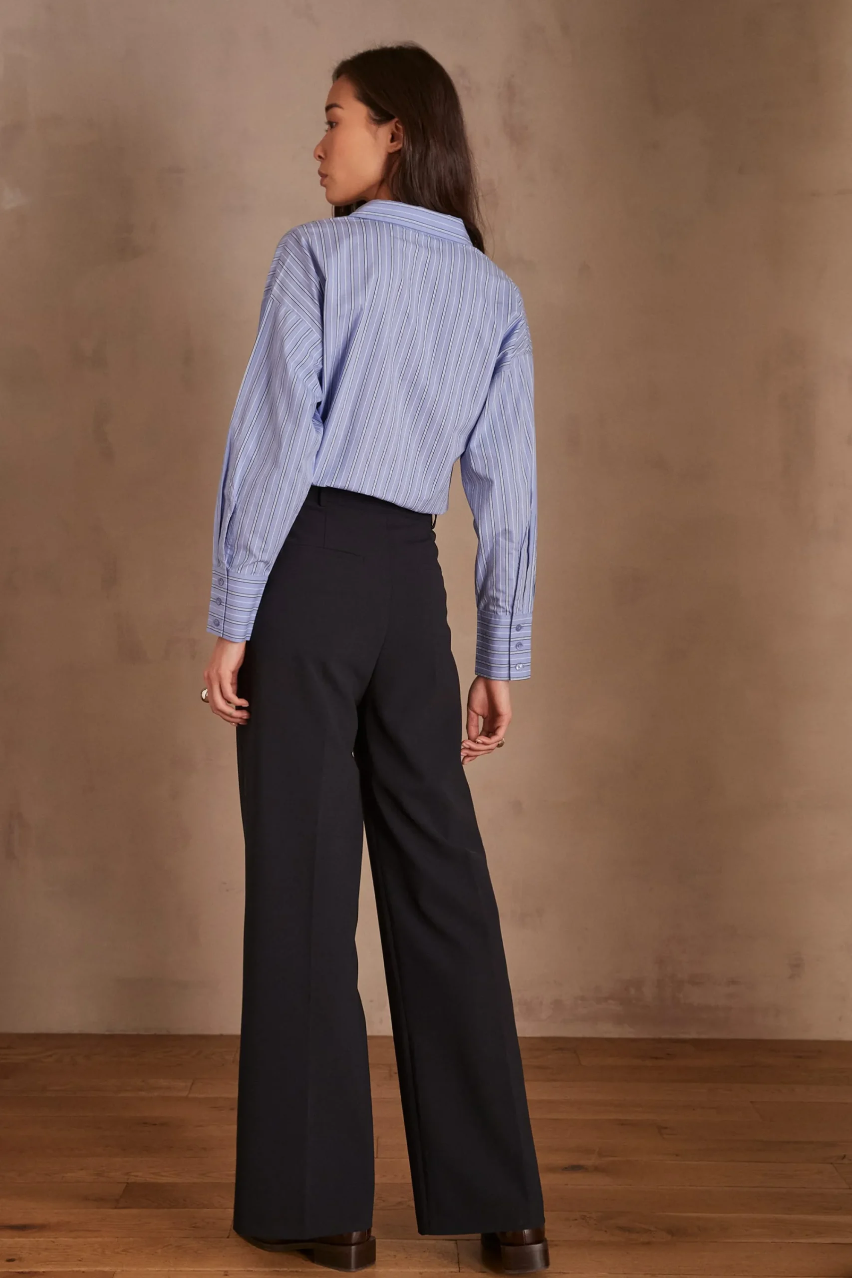Maison 123 Pantalons De Tailleur|Pantalons Larges>Pantalon LAYLA MARINE
