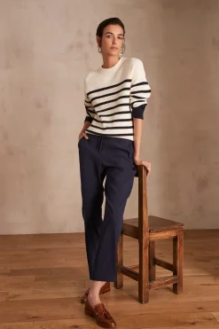 Maison 123 Pantalons De Tailleur|Pantalons Fluides>Pantalon léger FERDINAND MARINE