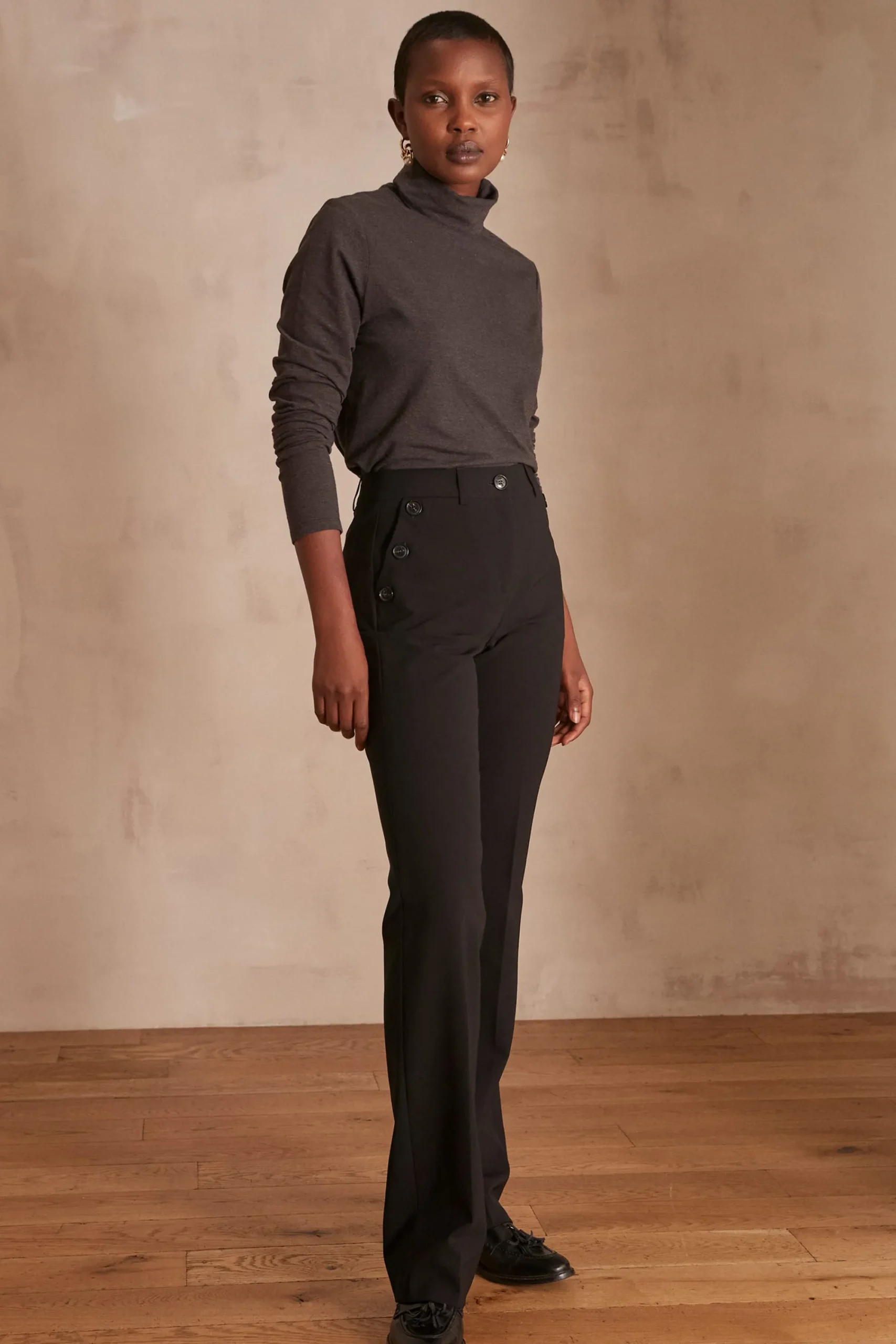 Maison 123 Pantalons De Tailleur|Pantalons Larges>Pantalon NINON NOIR