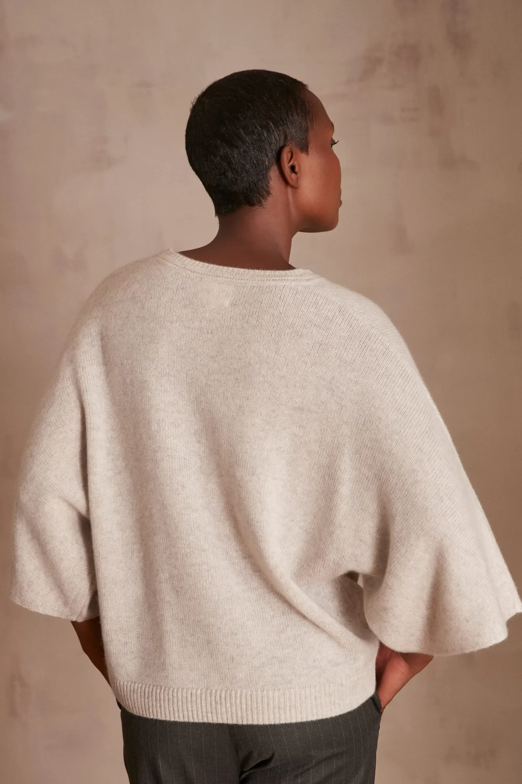 Maison 123 Pulls En Cachemire>Pull CODY GRIS PALE