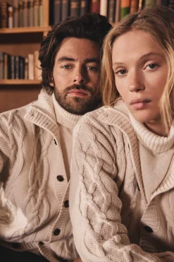 Maison 123 Pulls À Col Roulé|Pulls En Cachemire>Pull col-roulé unisexe SWAN(N) CREME