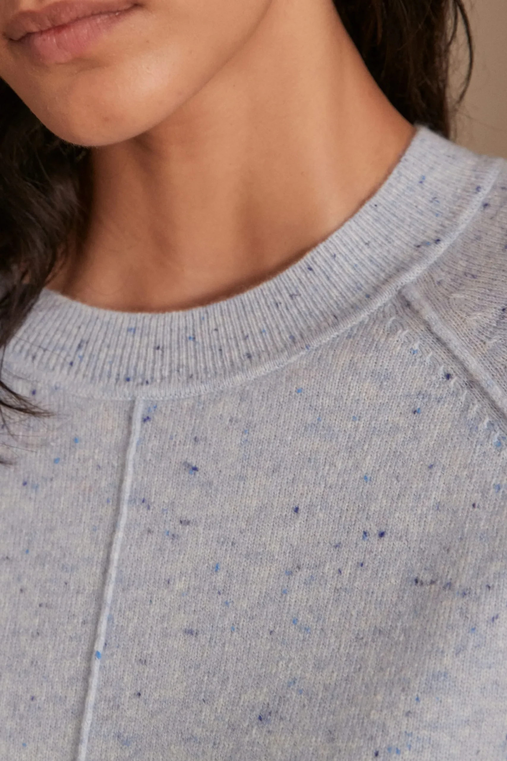 Maison 123 Pulls En Cachemire>Pull en cachemire ARY BIS BLEU CIEL