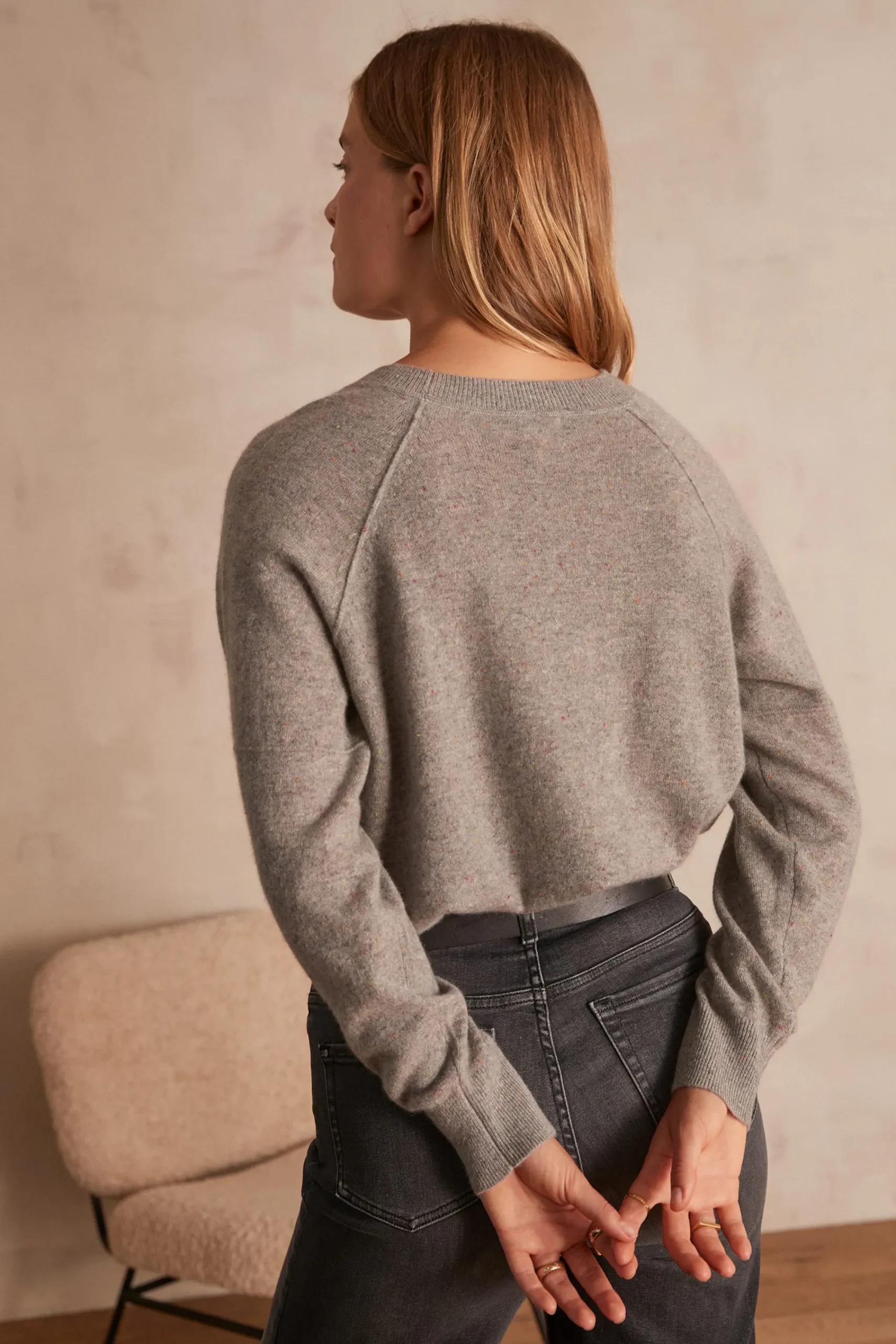 Maison 123 Pulls En Cachemire>Pull en cachemire ARY BIS CHINE CLAIR