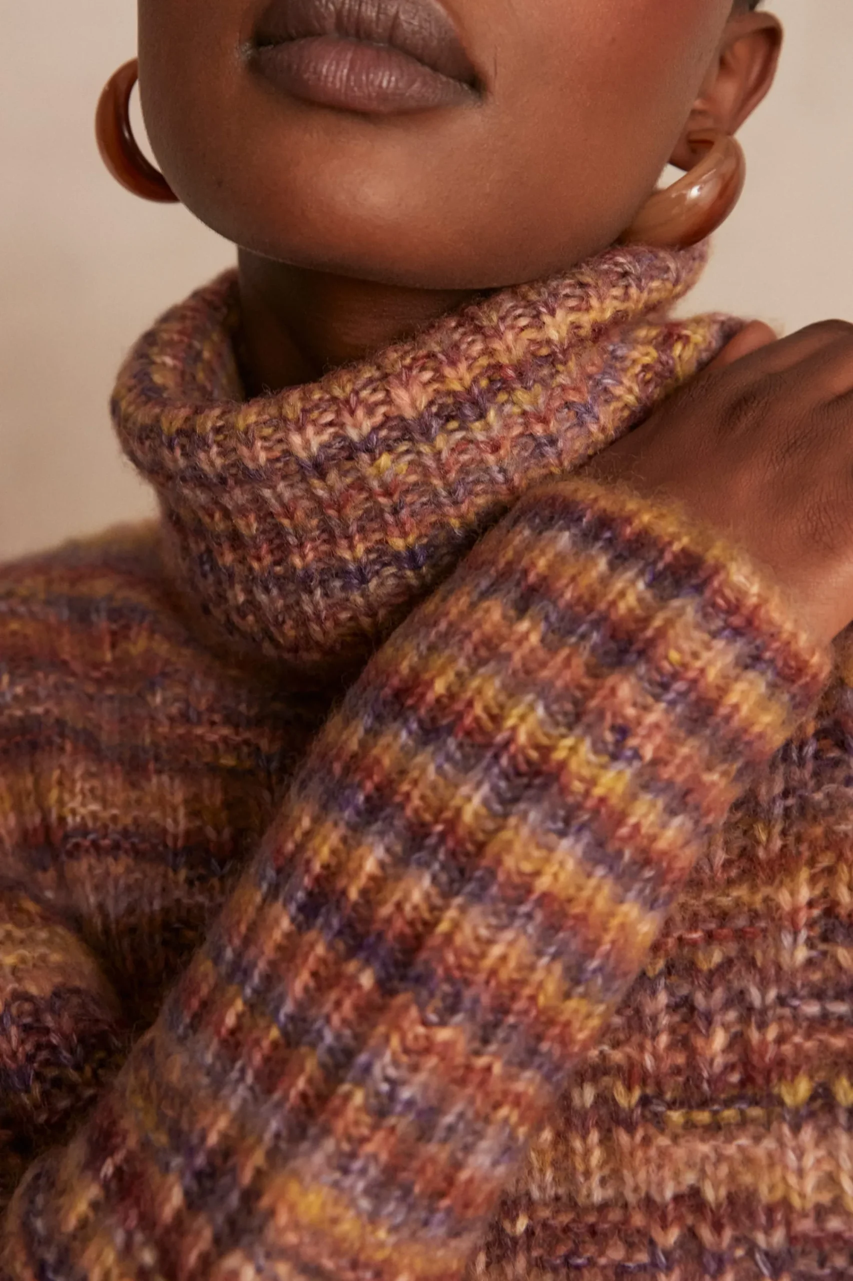 Maison 123 Pulls À Col Roulé>Pull en laine CAROLINA BORDEAUX