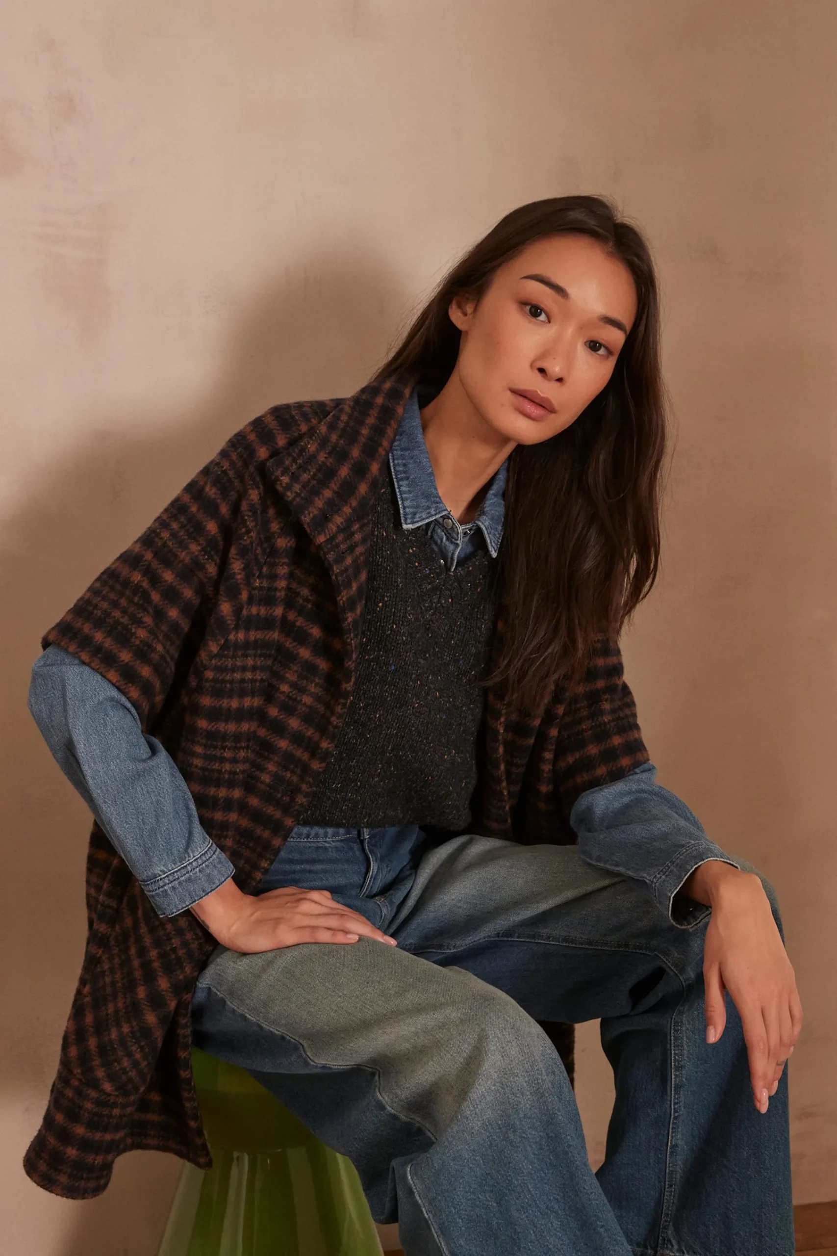 Maison 123 Pulls Sans Manches>Pull en laine sans manches CYBILLE ANTHRACITE