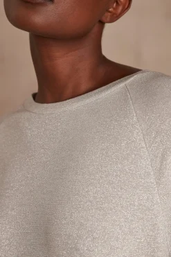 Maison 123 T-Shirts Col Rond>Pull léger TOPAZE ARGENT