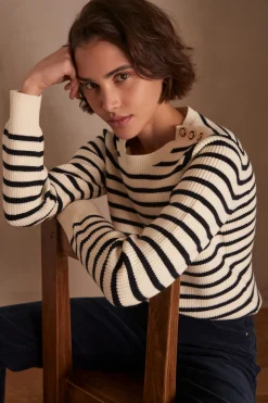Maison 123 Pulls Col Rond|Marinières><noscript><img width=