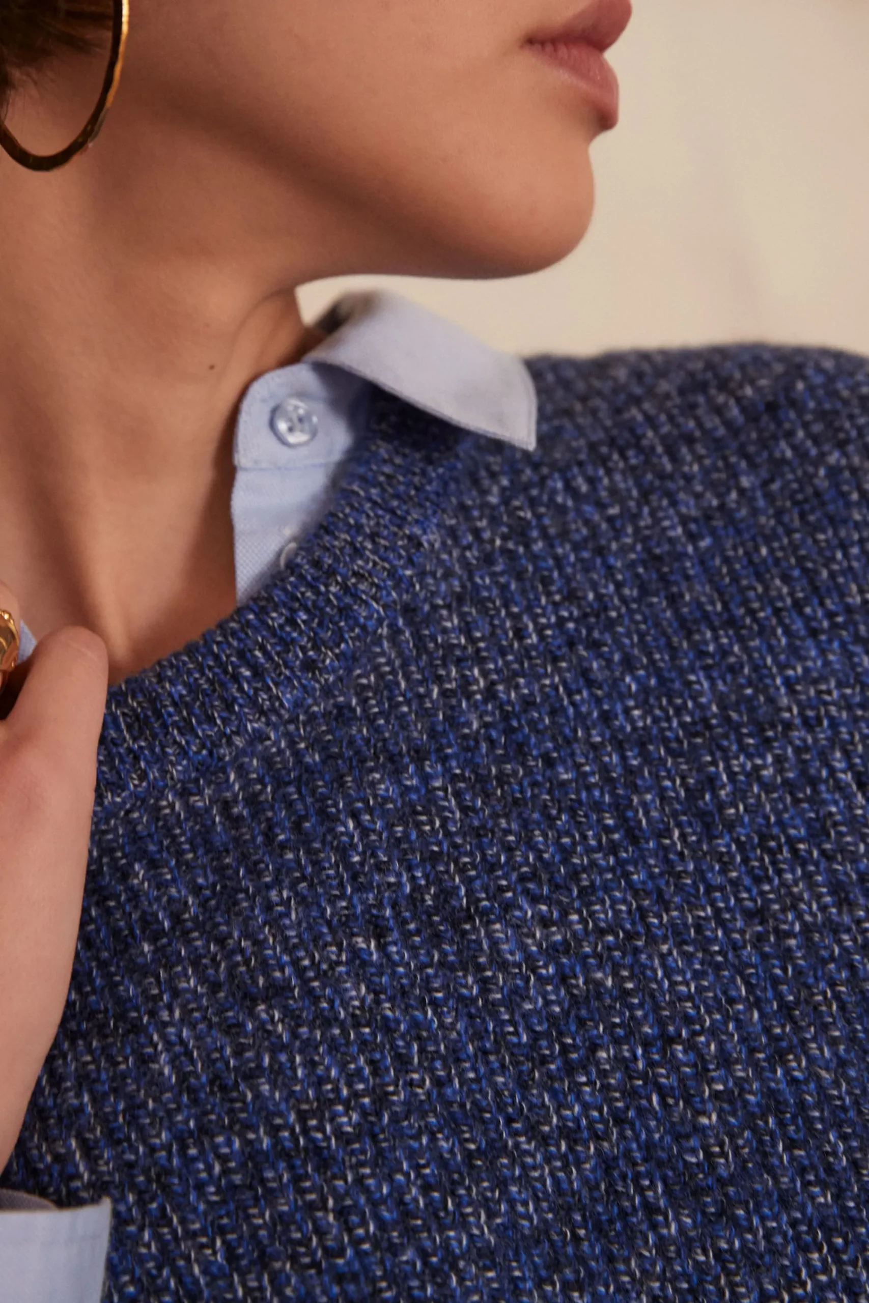 Maison 123 Pulls Sans Manches>Pull sans manches en laine LEROY BLEU ROI