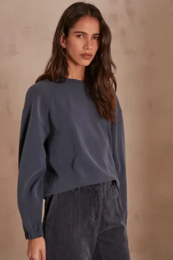 Maison 123 Voir Tout|T-Shirts Col Rond>Pull THELMA CANARD FONCE