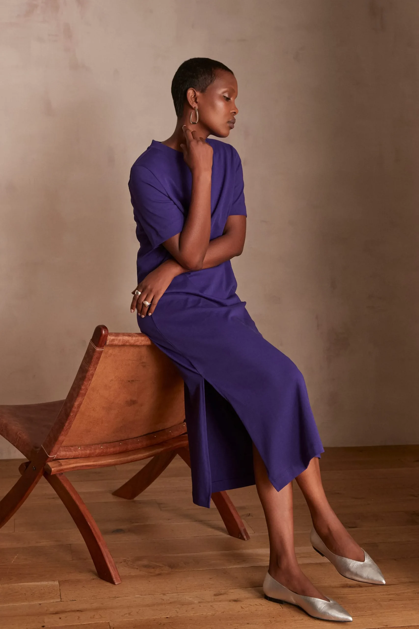 Maison 123 Robes En Maille|Robes Longues>Robe AXEL VIOLET