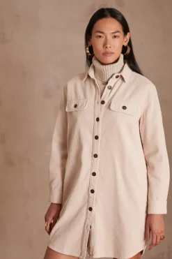 Maison 123 Robes Courtes|Robes Colorées>Robe CENDRA NATUREL