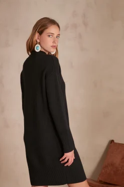 Maison 123 Robes En Maille|Robes Noires><noscript><img width=