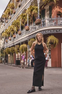 Maison 123 Robes En Maille|Robes Longues>Robe en maille MADELINE NOIR