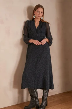 Maison 123 Robes Longues|Robes Imprimées>Robe LARA MARINE