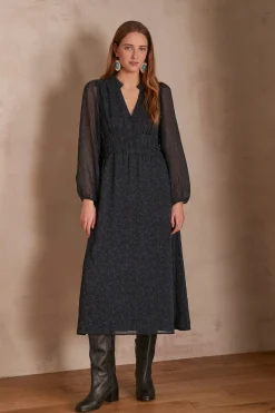Maison 123 Robes Longues|Robes Imprimées>Robe LARA MARINE