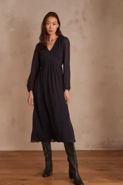 Maison 123 Robes Longues|Robes Imprimées>Robe LAURIANE MARINE