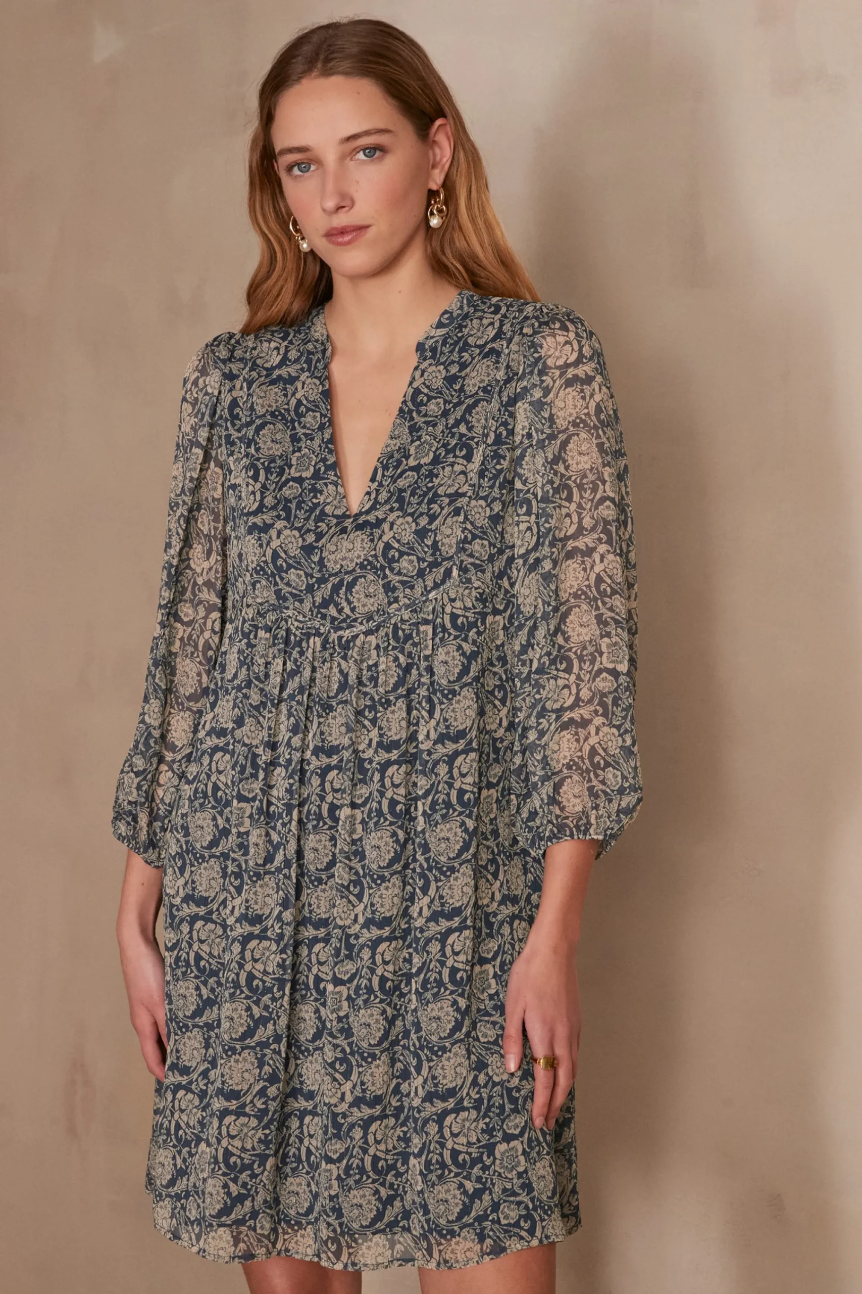 Maison 123 Robes Imprimées|Robes Bohèmes>Robe LIA MARINE