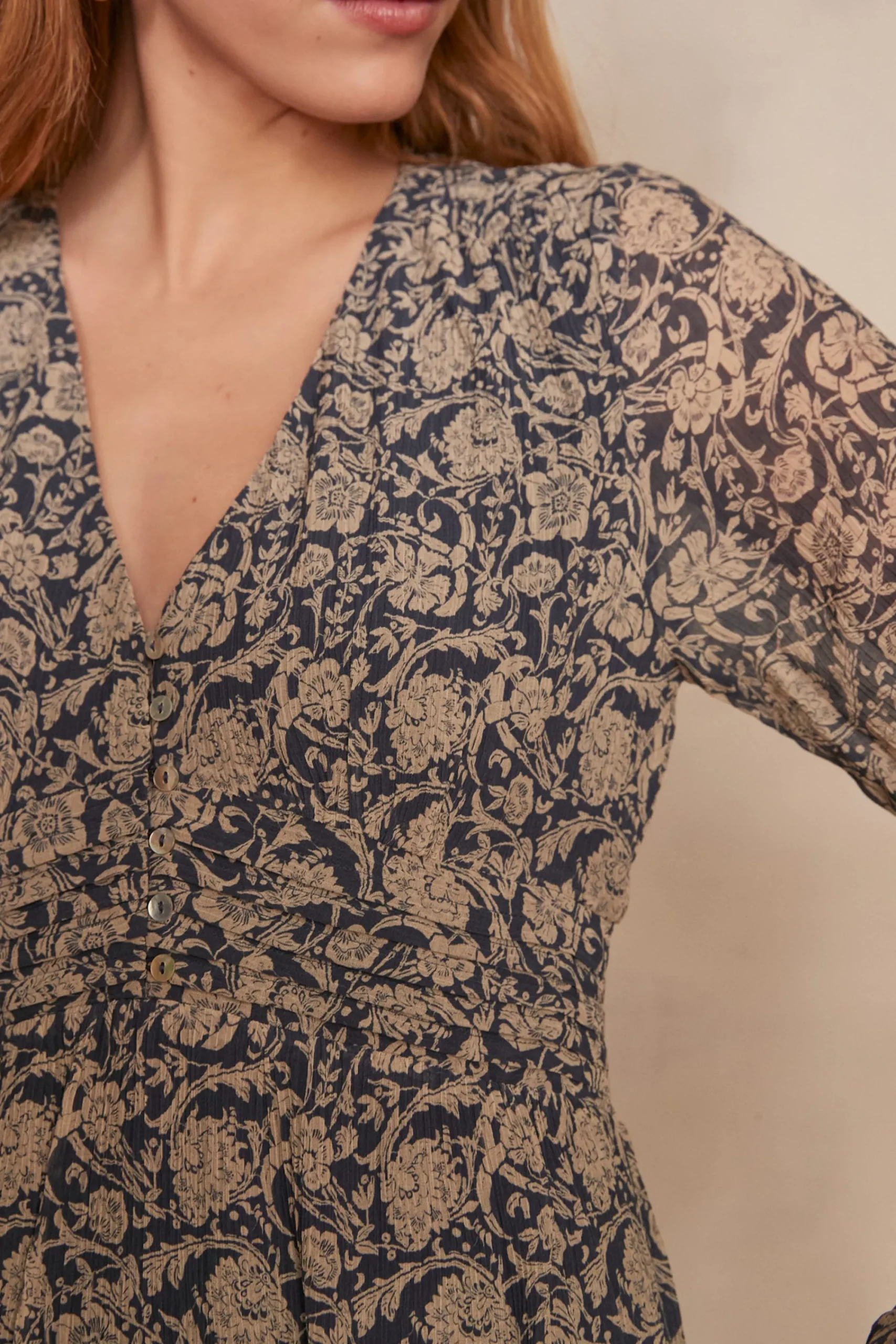 Maison 123 Robes Longues|Robes Imprimées>Robe LIANA MARINE