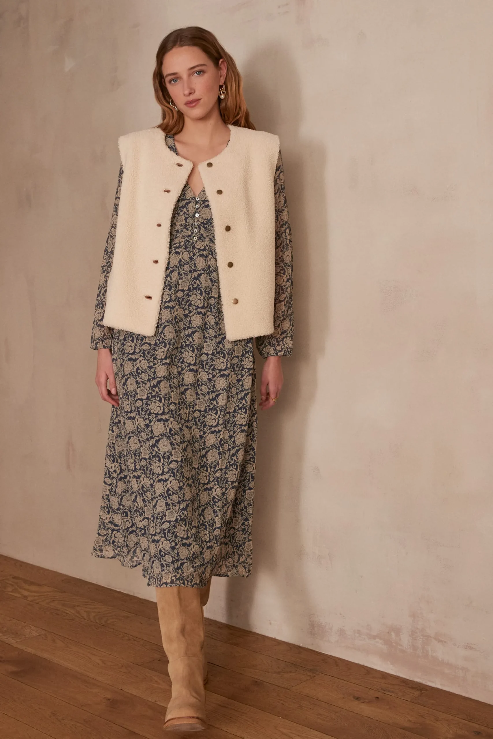 Maison 123 Robes Longues|Robes Imprimées>Robe LIANA MARINE
