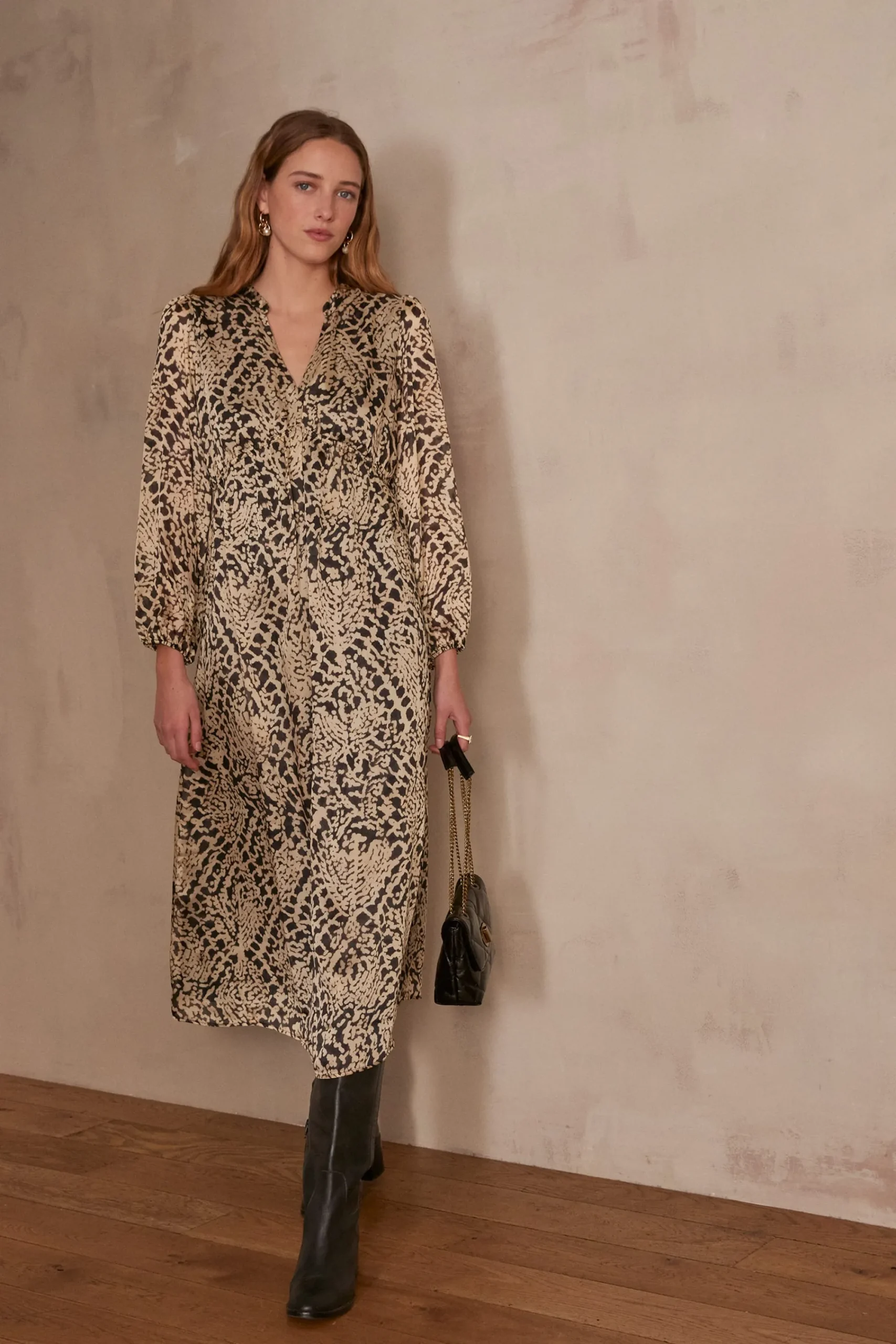 Maison 123 Robes Longues|Robes Imprimées>Robe LILAS CREME