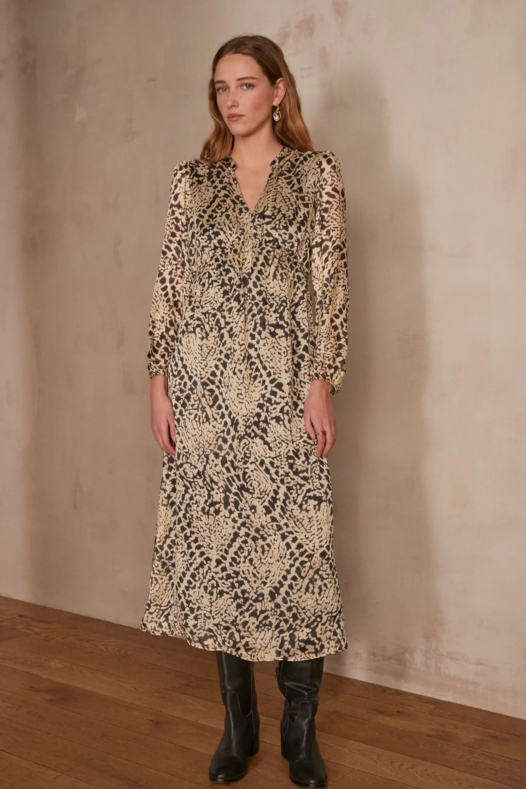 Maison 123 Robes Longues|Robes Imprimées>Robe LILAS CREME