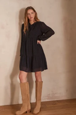 Maison 123 Robes Courtes|Robes Imprimées>Robe LOUISE MARINE