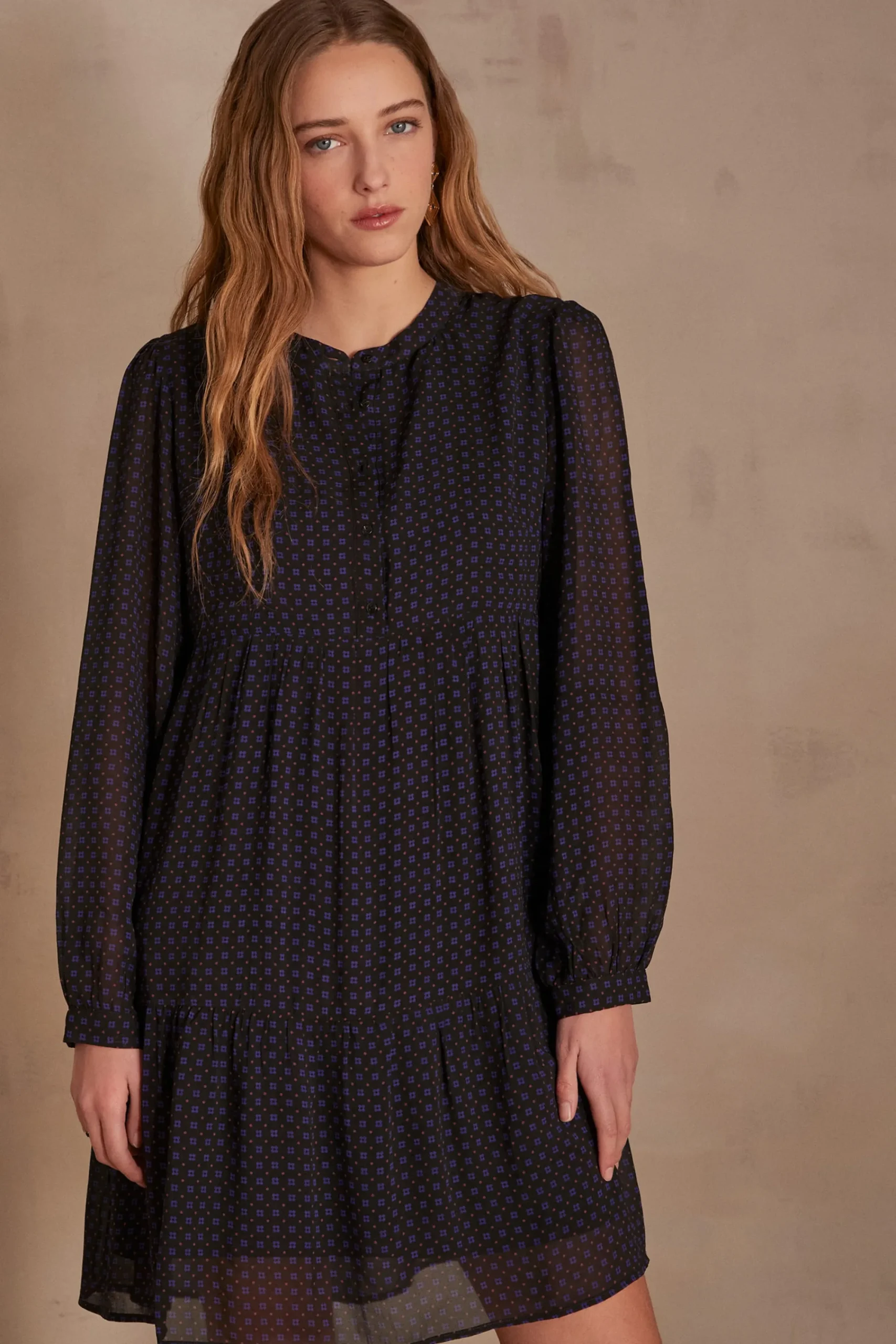 Maison 123 Robes Courtes|Robes Imprimées>Robe LOUISE MARINE