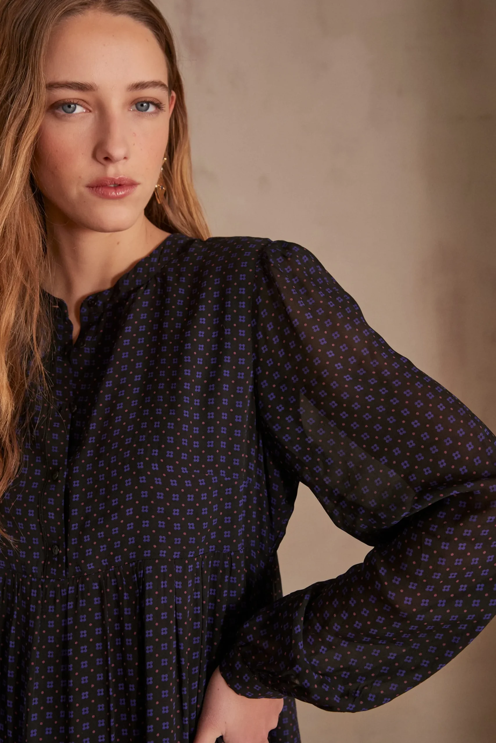 Maison 123 Robes Courtes|Robes Imprimées>Robe LOUISE MARINE