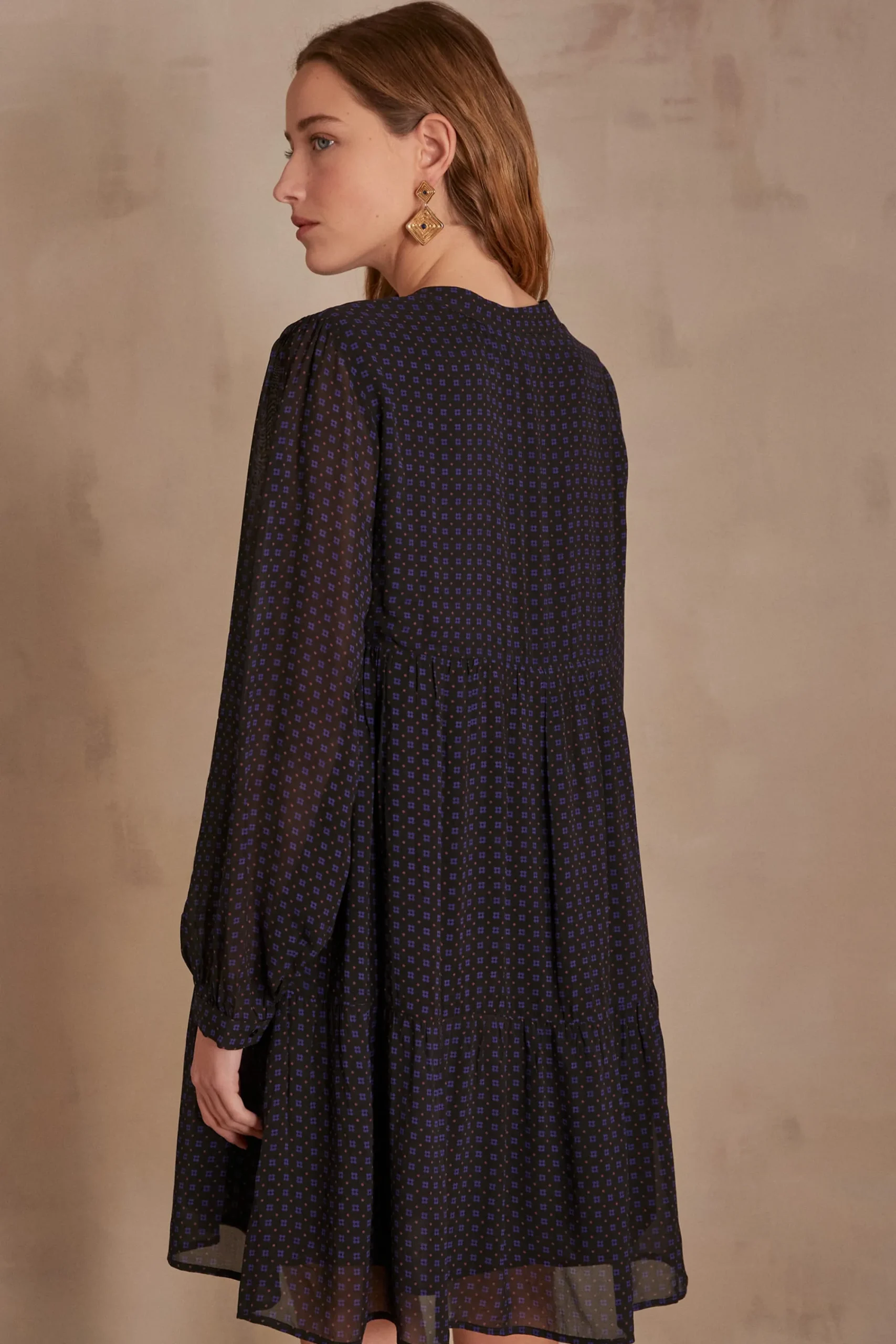 Maison 123 Robes Courtes|Robes Imprimées>Robe LOUISE MARINE