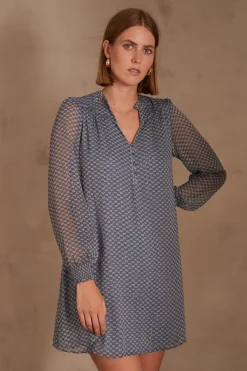 Maison 123 Robes Courtes|Robes Imprimées>Robe MACHA MARINE