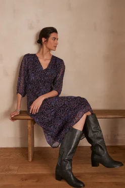 Maison 123 Robes Longues|Robes Imprimées>Robe MAENA VIOLET