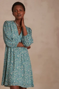 Maison 123 Robes Courtes|Robes Imprimées>Robe Manuella TURQUOISE