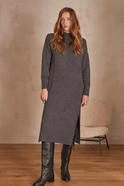 Maison 123 Robes En Maille|Robes Longues>Robe MARIANE GRIS SOURIS