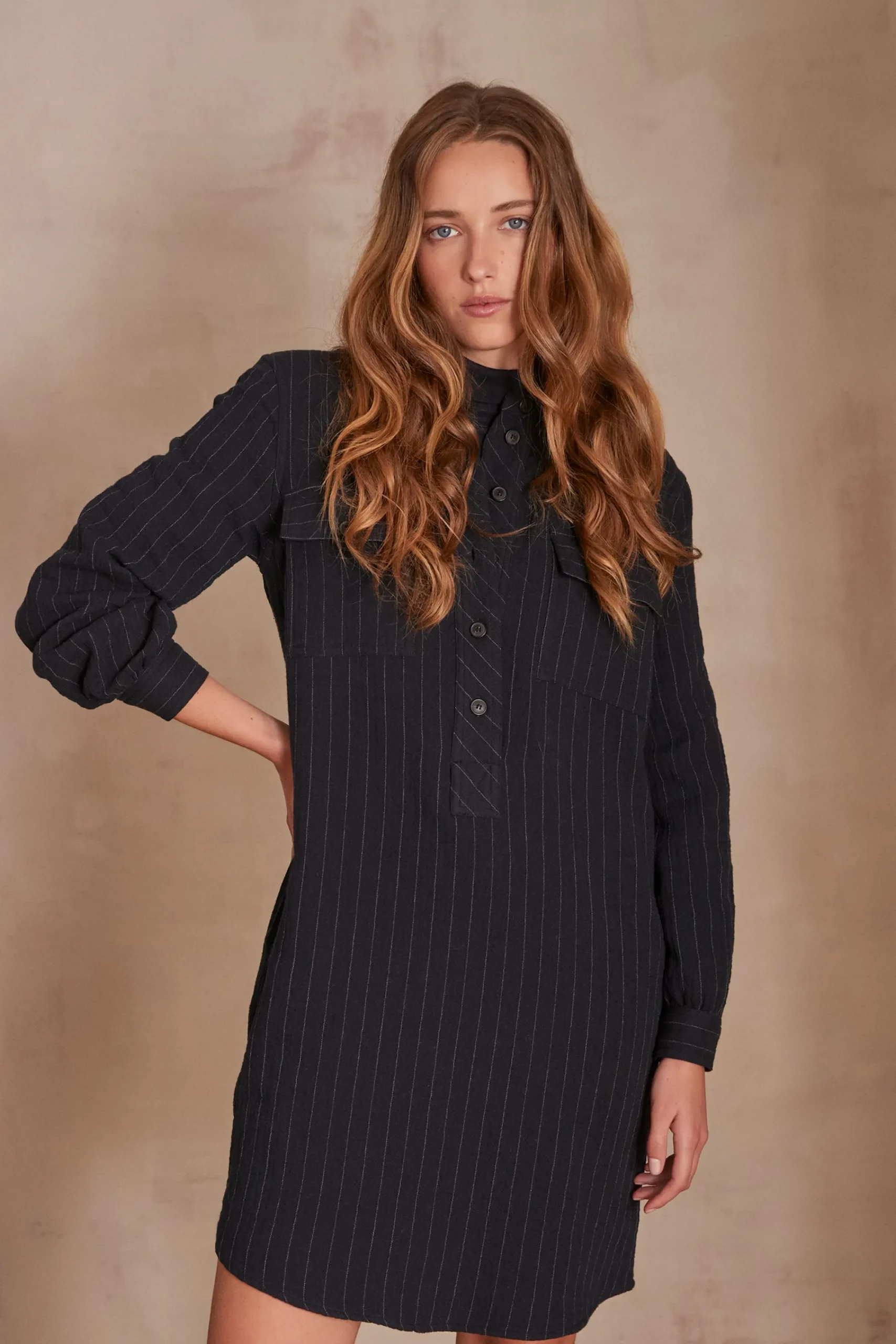 Maison 123 Robes Imprimées|Robes Fluides>Robe MARINE