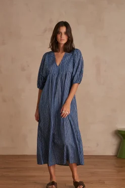 Maison 123 Robes Longues|Robes Imprimées>ROBE MARTE BLEU ROI