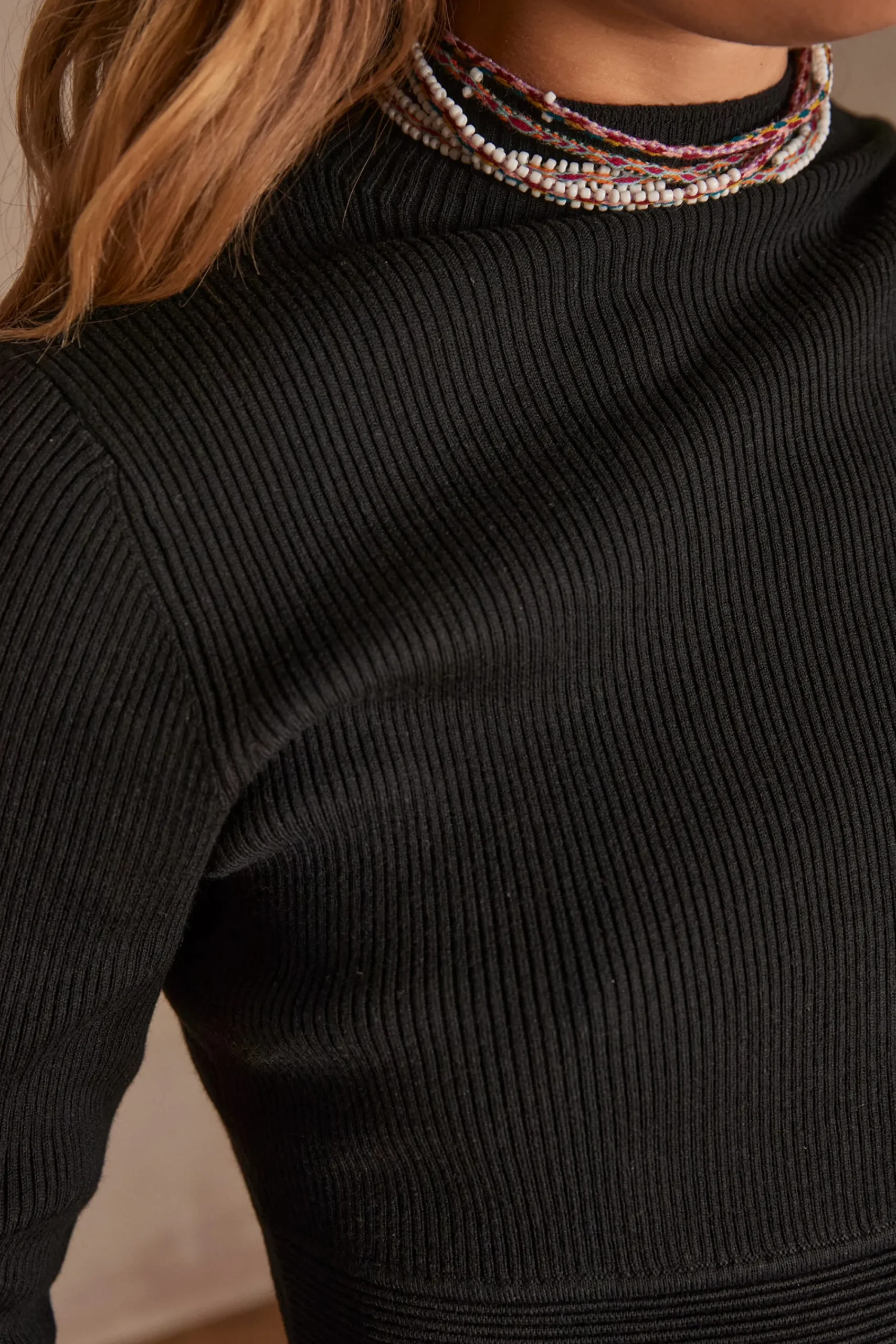 Maison 123 Robes En Maille|Robes Noires>Robe MARTIKA NOIR