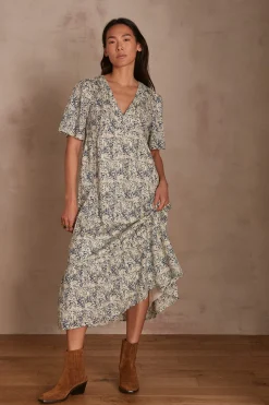 Maison 123 Robes Longues|Robes Imprimées>Robe MAY PETROLE
