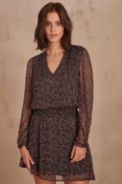 Maison 123 Robes Courtes|Robes Imprimées>Robe MEGHAN BORDEAUX