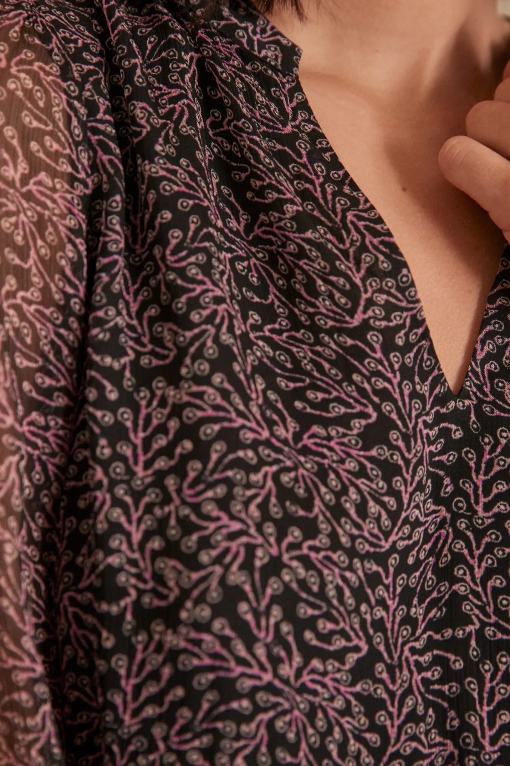 Maison 123 Robes Courtes|Robes Imprimées>Robe MEGHAN BORDEAUX