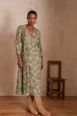 Maison 123 Robes Longues|Robes Imprimées>Robe MELANIE FEUILLE