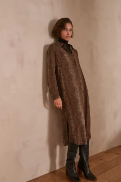 Maison 123 Robes Longues|Robes Imprimées>Robe MONICA CAMEL