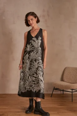 Maison 123 Robes Longues|Robes Imprimées>Robe MUGUET NOIR