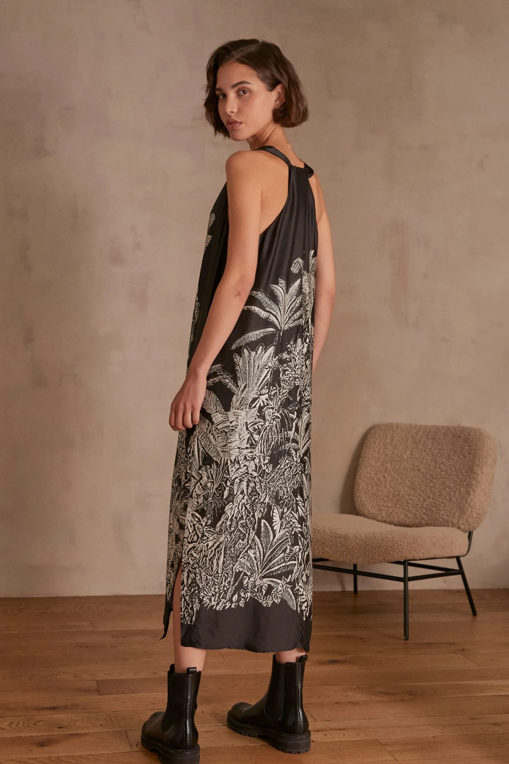 Maison 123 Robes Longues|Robes Imprimées>Robe MUGUET NOIR