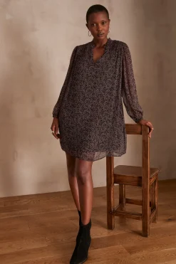 Maison 123 Robes Courtes|Robes Imprimées>Robe MYLENE BORDEAUX