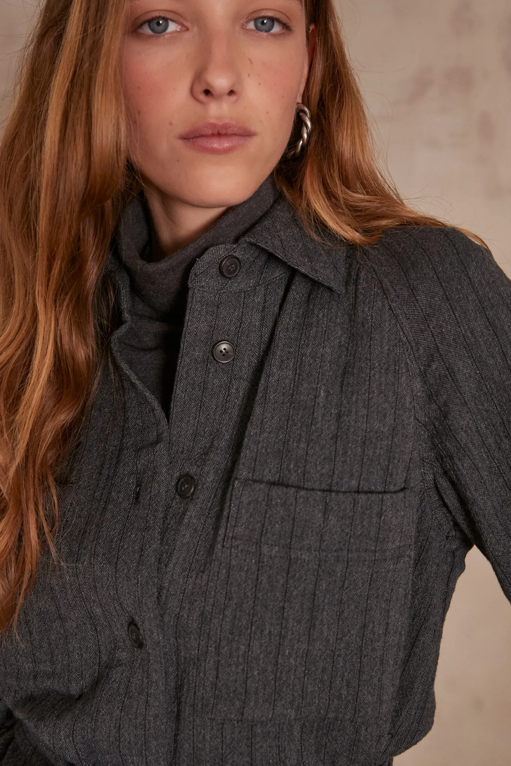 Maison 123 Robes Fluides>Robe-chemise MONDAY CHINE CLAIR