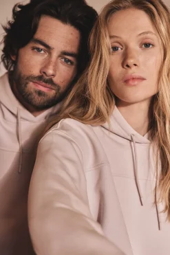 Maison 123 Voir Tout|T-Shirts À Manches Longues>Sweat-shirt GAEL(LE) ROSE PALE