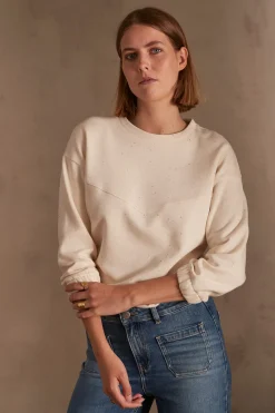 Maison 123 Voir Tout|T-Shirts Col Rond>Sweat-shirt TRISTAN NATUREL